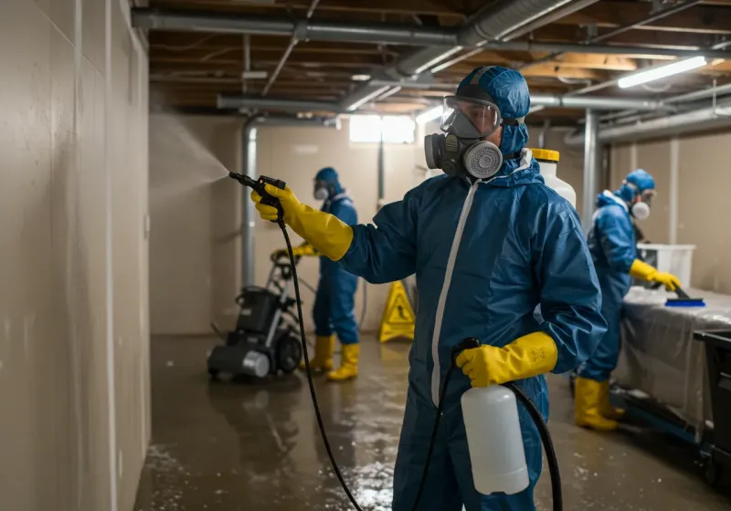 Basement Sanitization and Antimicrobial Treatment process in West Bountiful, UT